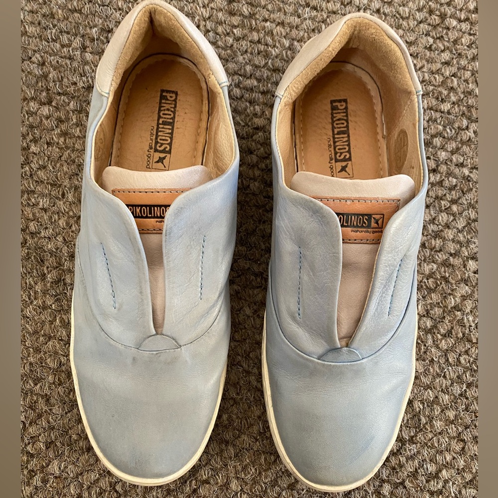 Pikolinos Baby Blue Genuine Leather Slip on